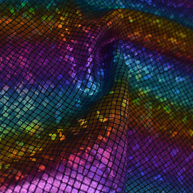 Colorido Arco Iris Funky Multi Vibrante Camuflaje Carnaval Impresión  Abstracta Estiramiento Spandex Tela Impresionante Costura Festival Ropa -   México