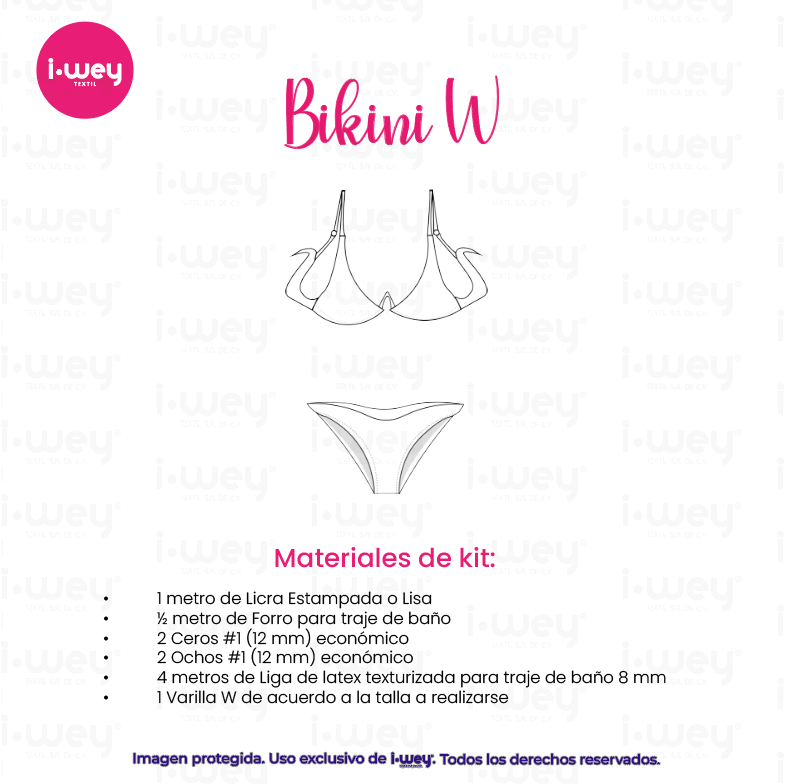 Kit para Bikini Varilla W