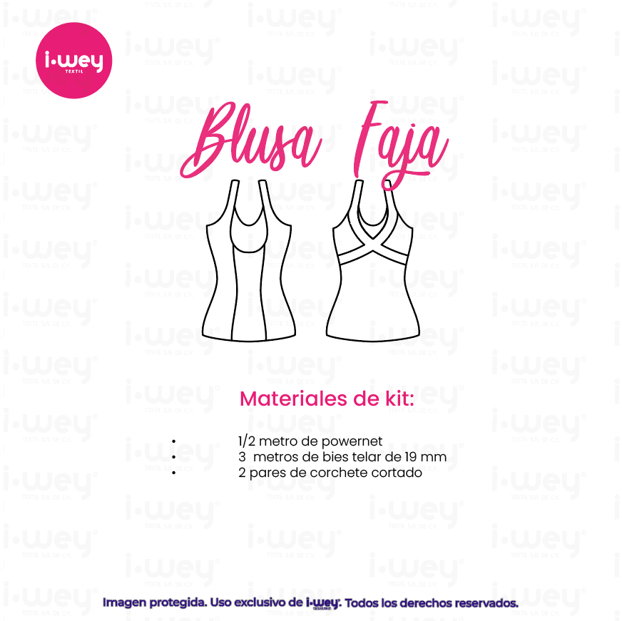 Kit para Blusa Faja