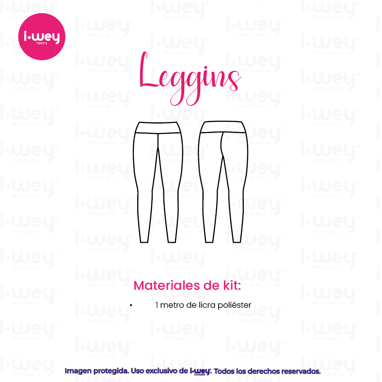 Kit para Leggins (Licra Poliéster)