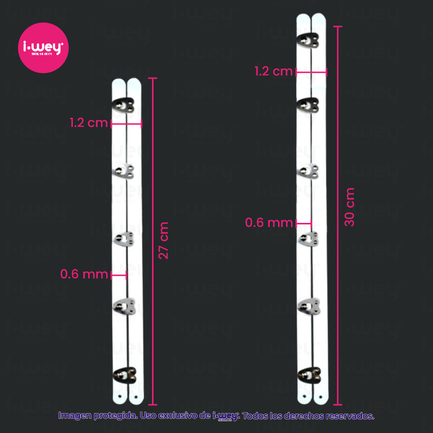 Broche para Corsette Blanco