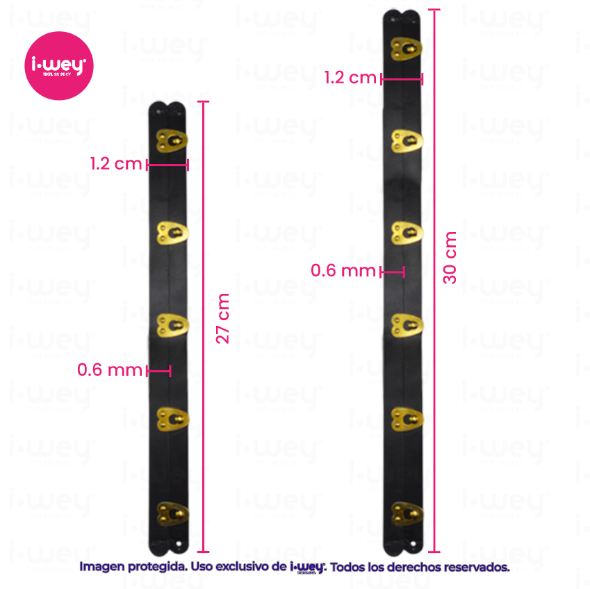 Broche para Corsette Negro