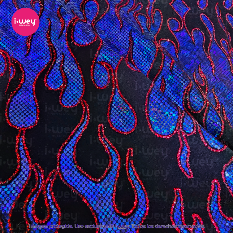 Licra Holograma Flaming Hot