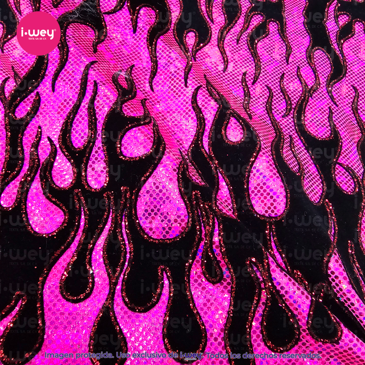 Licra Holograma Flaming Hot