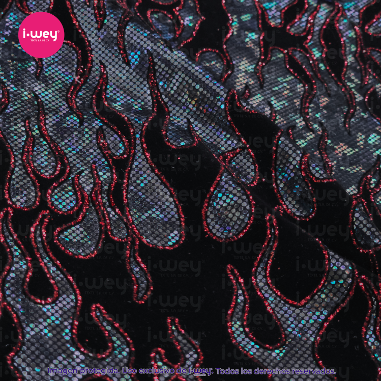 Licra Holograma Flaming Hot