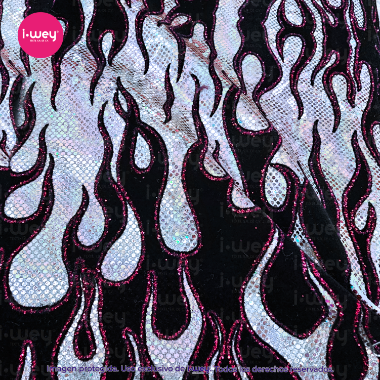 Licra Holograma Flaming Hot