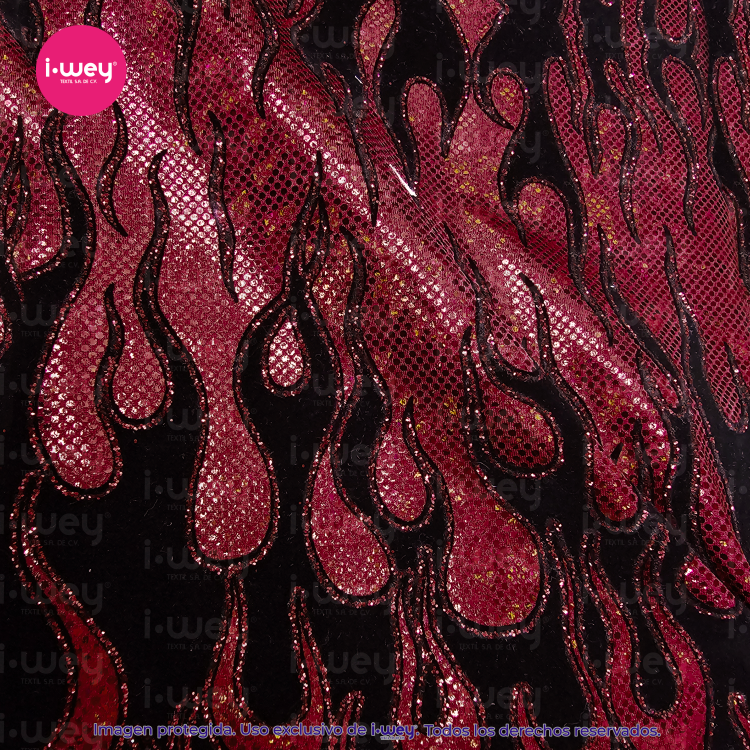 Licra Holograma Flaming Hot