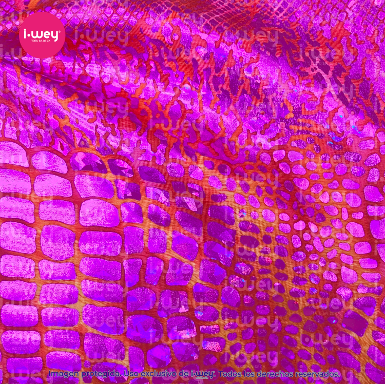 Licra Holograma Reptil