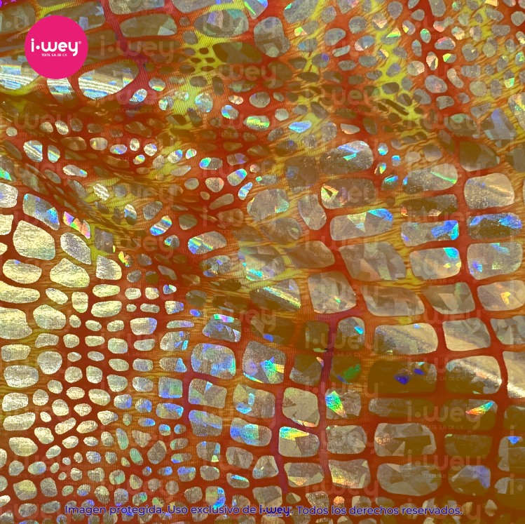 Licra Holograma Reptil