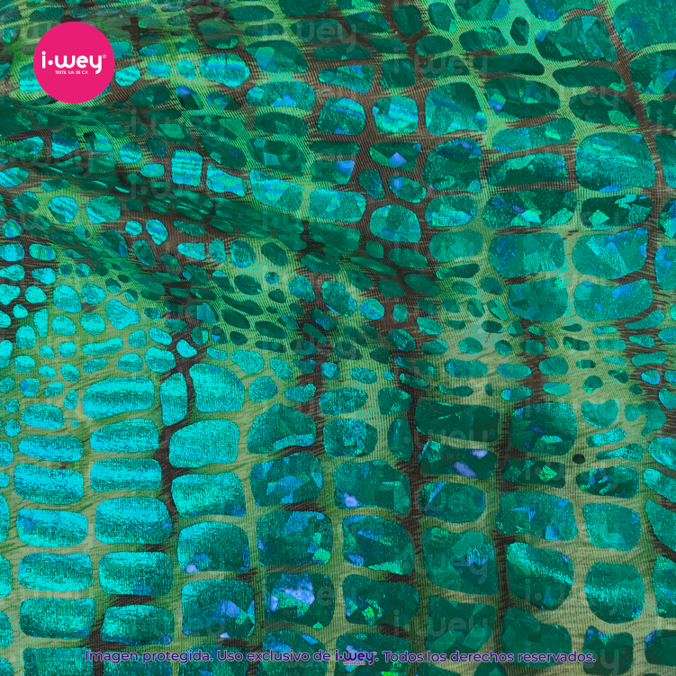 Licra Holograma Reptil