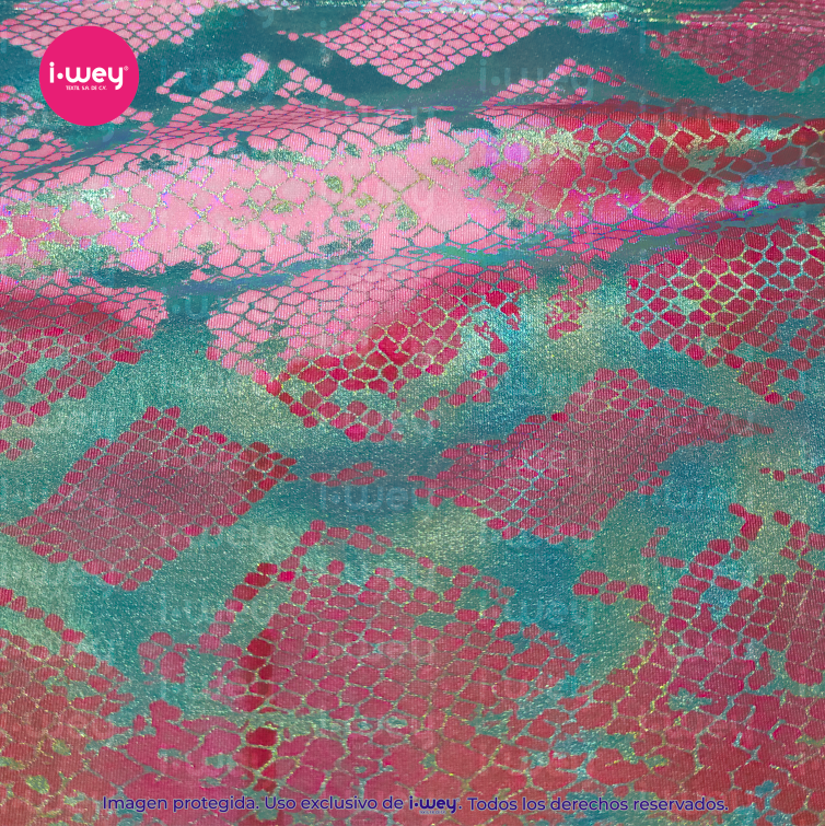 Licra Holograma Smoth Snake Tie Dye