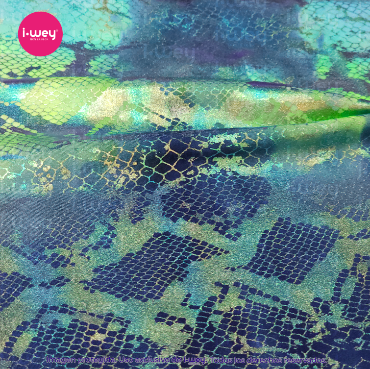 Licra Holograma Smoth Snake Tie Dye