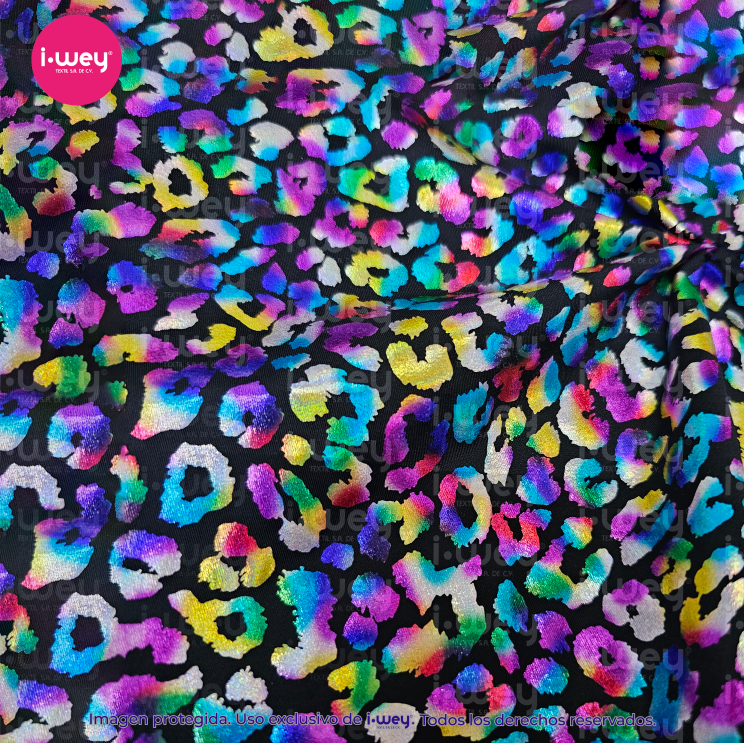 Licra Holograma Animal Print