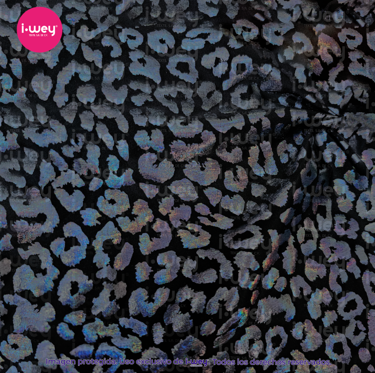 Licra Holograma Animal Print