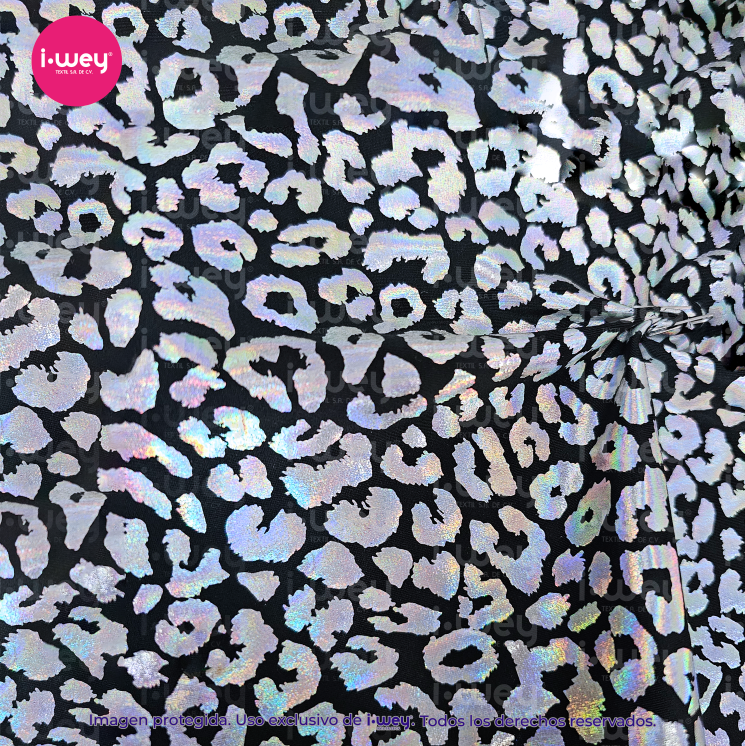 Licra Holograma Animal Print