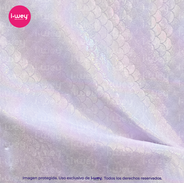 Licra Holograma Escamas Mini Tornasol