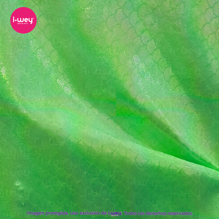 Licra Holograma Escamas Mini Tornasol