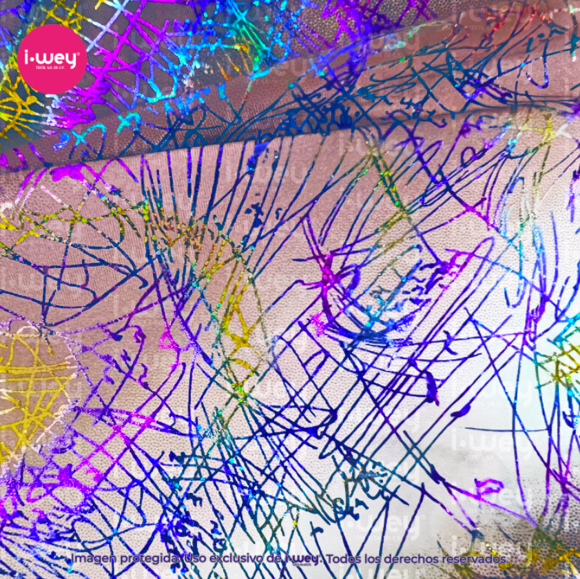 Licra Holograma Splash Tie Dye