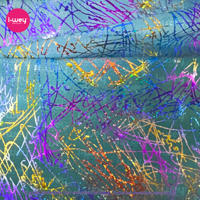 Licra Holograma Splash Tie Dye