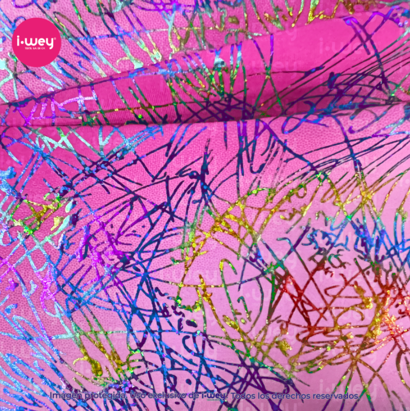 Licra Holograma Splash Tie Dye