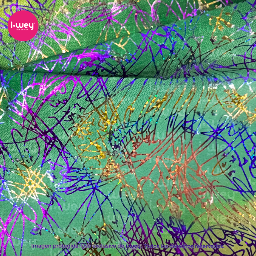 Licra Holograma Splash Tie Dye