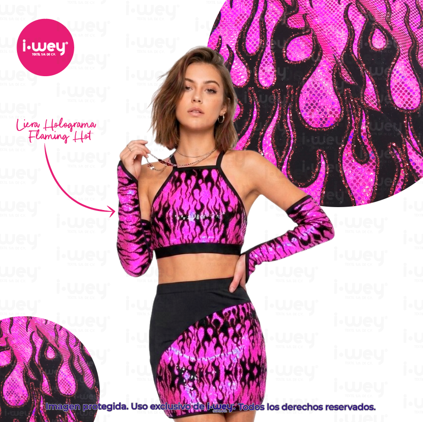 Licra Holograma Flaming Hot