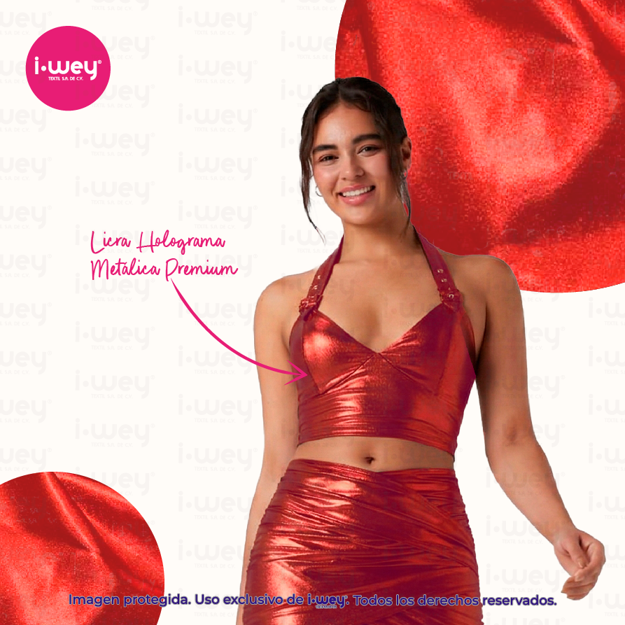 Licra Holograma Metálica Premium