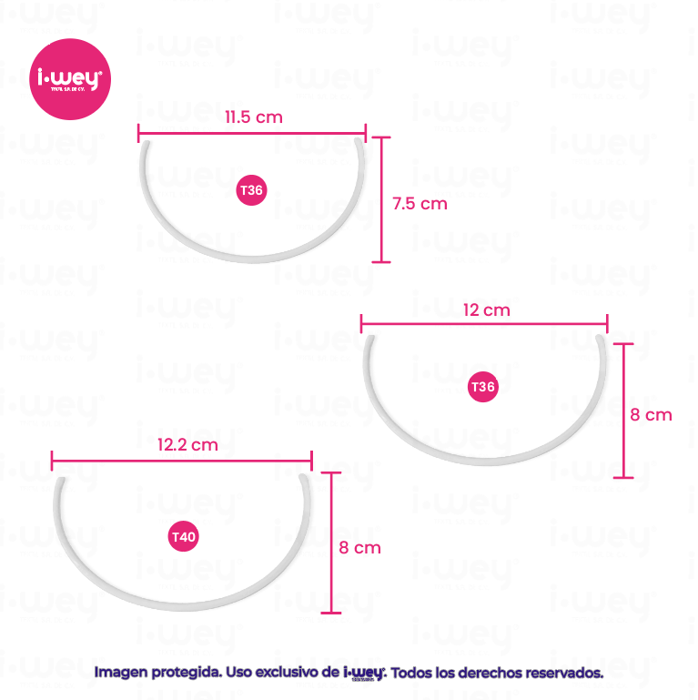 Varilla Plástico por Talla