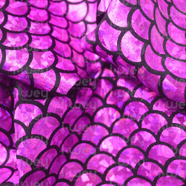 Licra Holograma Escamas Grandes