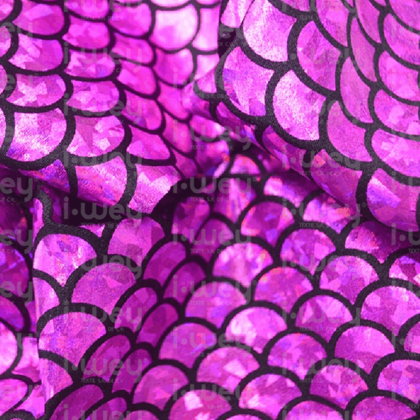 Licra Holograma Escamas Grandes