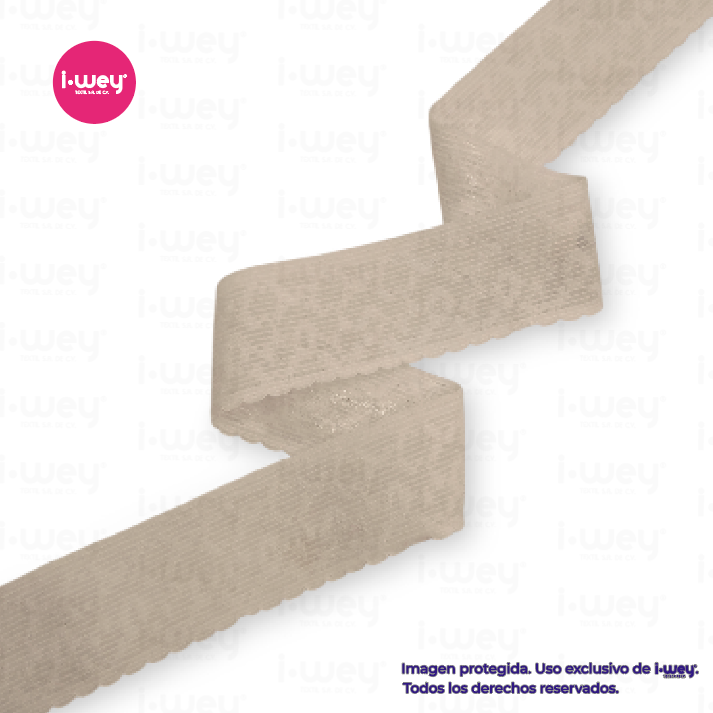 Encaje Elástico con Silicón #101