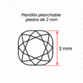 Planilla planchable 2 mm plata