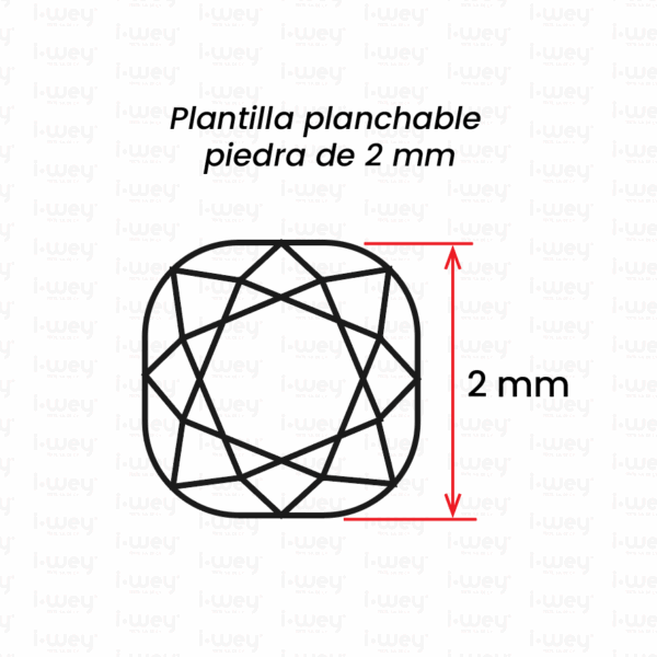 Planilla planchable 2 mm plata