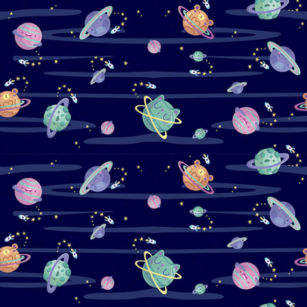 Estampado SpaceCat Planet