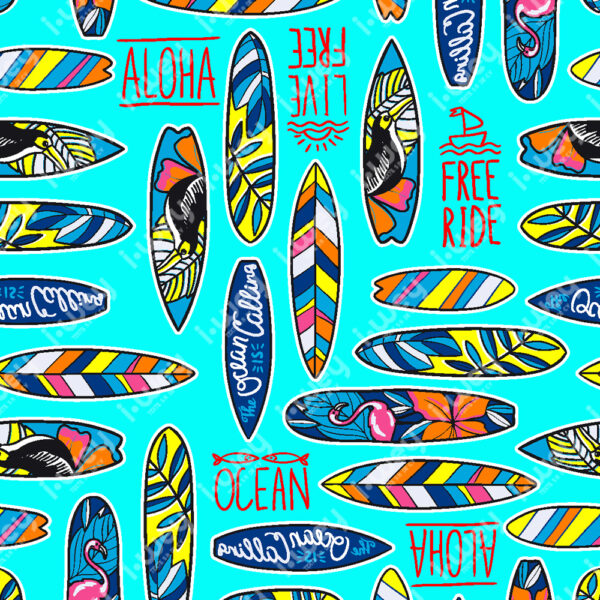 Estampado Blue Surfer
