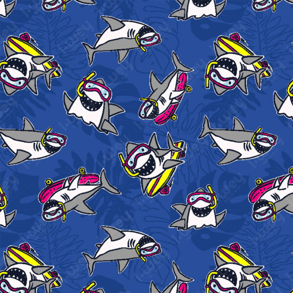Estampado Funny Jaws
