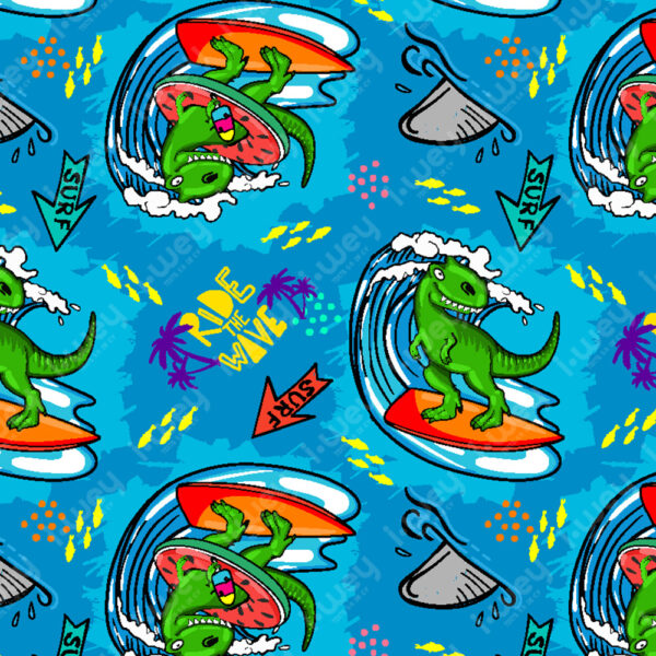 Estampado Dino Wave