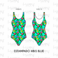 Estampado Hibis Blue