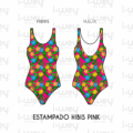 Estampado Hibis Pink