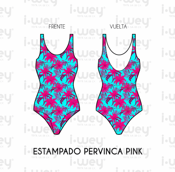 Estampado Pervinca Rosa