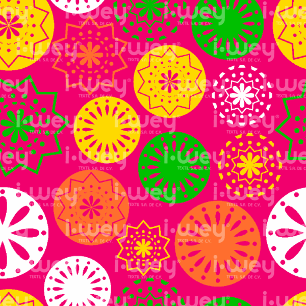 Estampado Caleido Mexa pink