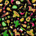 Estampado Fiesta Mexicana