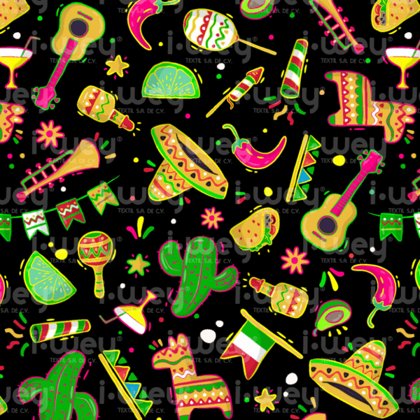 Estampado Fiesta Mexicana