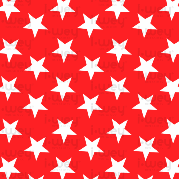 Estampado Estrellas Carmesí