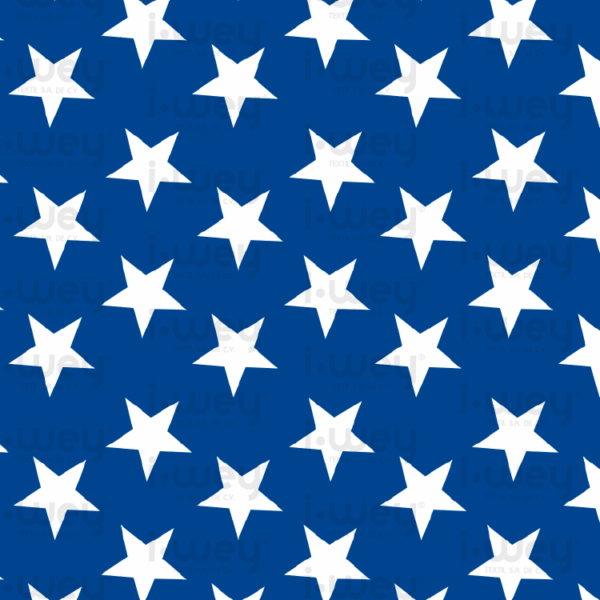 Estampado Stars Blu