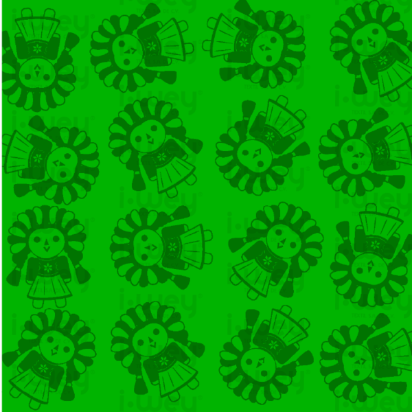Estampado Nena Lele verde