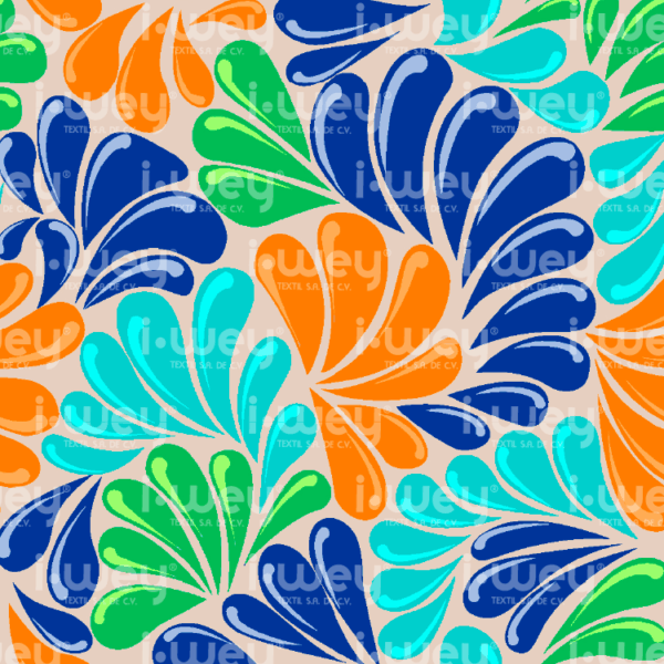 Estampado Pétalos Poblanos