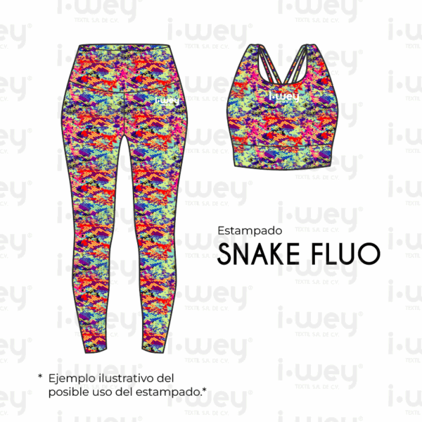 Estampado Snake Fluo