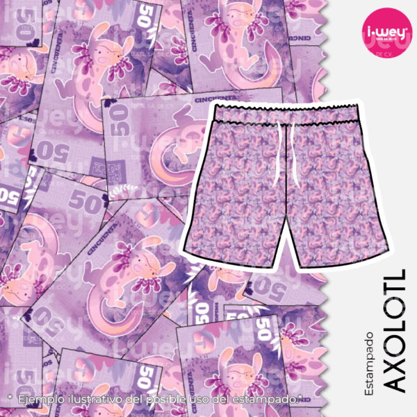 Estampado Axolotl