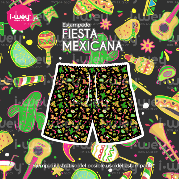 Estampado Fiesta Mexicana